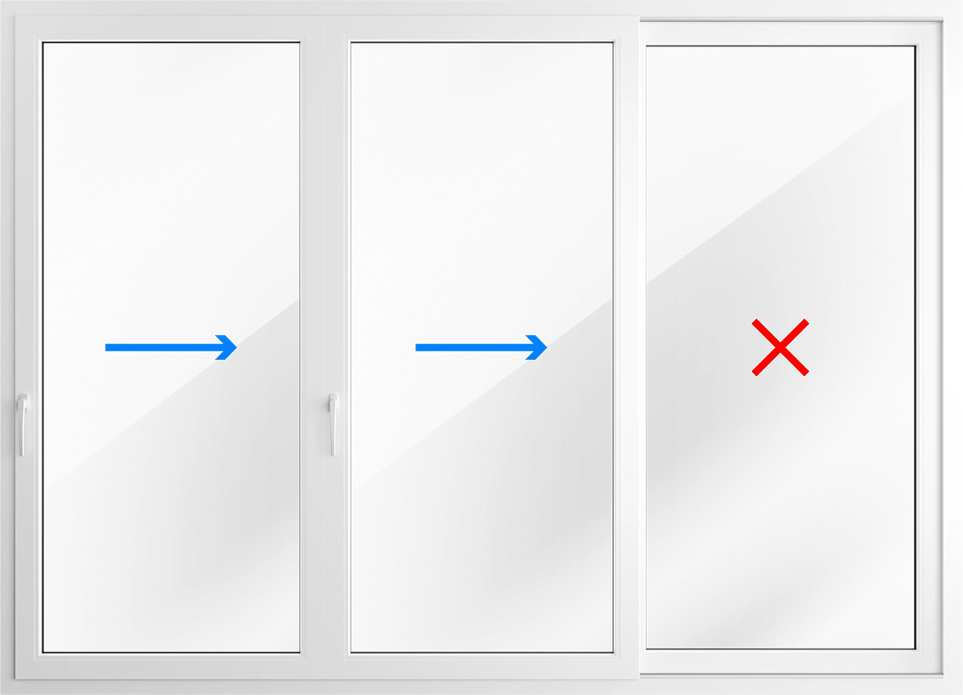 3-panel Patio Sliding Door (Slide|Slide|Fixed)